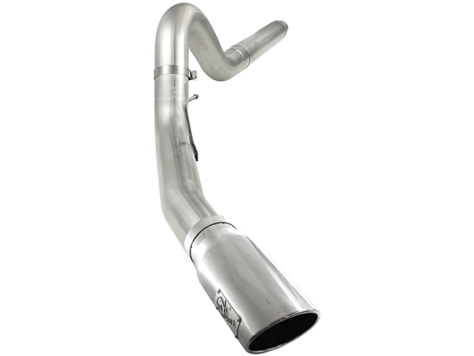 aFe Power 49-43054-P Large Bore-HD 5" 409 Stainless Steel DPF-Back Exhaust System for 2008-2010 Ford 6.4L Powerstroke