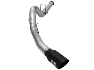 aFe Power 49-43064-B Large Bore-HD 5" 409 Stainless Steel DPF-Back Exhaust System for 2015-2016 Ford 6.7L Powerstroke