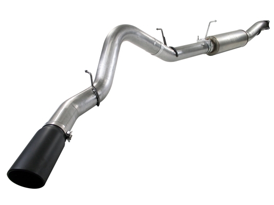 aFe Power 49-44029-B Large Bore-HD 5" 409 Stainless Steel Cat-Back Exhaust System for 2011-2016 GM 6.6L Duramax LML