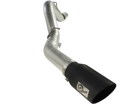 aFe Power 49-44041-B Large Bore-HD 5" 409 Stainless Steel DPF-Back Exhaust System for 2011-2016 GM 6.6L Duramax LML