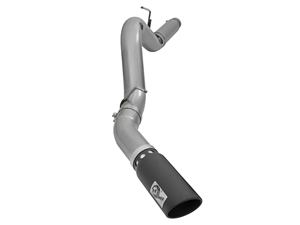 aFe Power 49-44081-B Large Bore-HD 5" 409 Stainless Steel DPF-Back Exhaust System for 2016 GM 6.6L Duramax LML