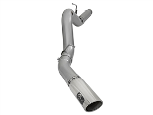 aFe Power 49-44081-P Large Bore-HD 5" 409 Stainless Steel DPF-Back Exhaust System for 2016 GM 6.6L Duramax LML