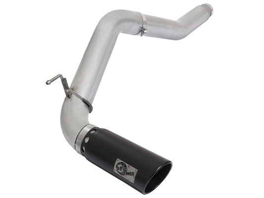 aFe Power 49-46112-B Large Bore-HD 5" 409 Stainless Steel DPF-Back Exhaust System for 2016 Nissan 5.0L Cummins