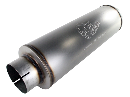 aFe Power 49-91012 MACH Force-Xp 4" Muffler 409 Stainless Steel for 5" Exhaust Systems