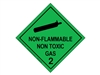Class 2.2 Non-Flammable Non Toxic Gas - 250 mm label