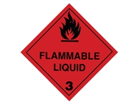 Class 3 Flammable Liquid - 250 mm label