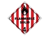 Class  4.1 Flammable Solid - 250 mm label
