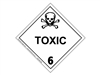 Class 6 Toxic - 250 mm label