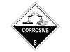 Class 8 Corrosive - 250mm label