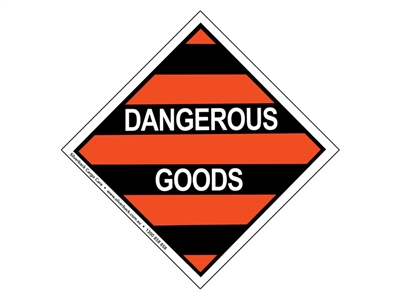 Mixed Class Dangerous Goods - 250 mm label