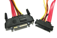 SAS/SATA 29pin male to female extension cable Power and Data combo cable 25cm