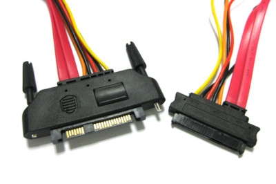 SAS/SATA 29pin male to female extension cable Power and Data combo cable 25cm