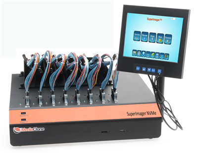 SuperImager Plus Desktop NVMe Gen-3 Forensic Imaging Lab Unit - 8 NVMe,  10 USB3.1 , 2 USB3.1, eSATA