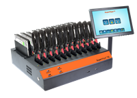 SuperWiper Desktop XL 12 SAS/SATA Gen-3 - heavy duty drive eraser and format with at extreme speed, simultaneously, for 12 SAS/SATA-3 drives and 10 USB3.2 digital storage devices.