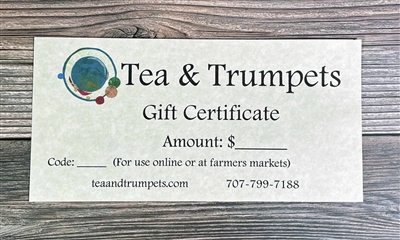 Tea & Trumpets Gift Certificate