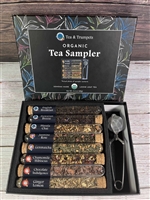 Organic Tea Sampler Gift set with Infuser