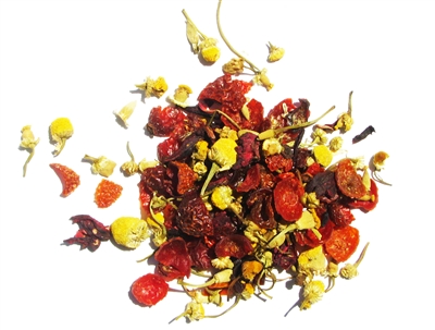 Organic Chamomile Hibiscus Fusion Loose Herbal Tea