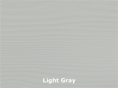 Allura Fiber Cement Cedar Lap Siding, 8-1/4 Prefinished, Light Gray