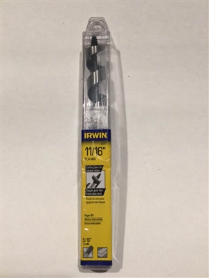 Irwin 49911 11/16" Power Drill Auger Bit