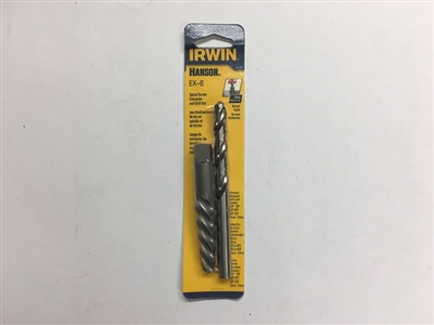Irwin I-53706 EX-6 Spiral Screw Extractor and Drill Set