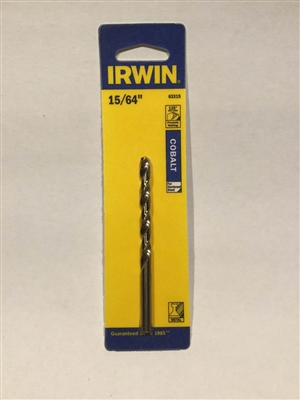 Irwin 63315 15/64" Drill Bit, Cobalt 135 Deg. Split Point