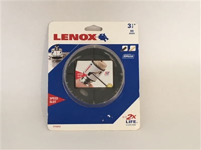 Lenox 1772012 3-1/2" Bi-Metal Hole Saw 2L, 3L, 6L, 7L