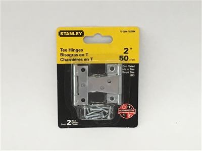 Stanley Hardware 753900 2" Zinc Plated Tee Hinges