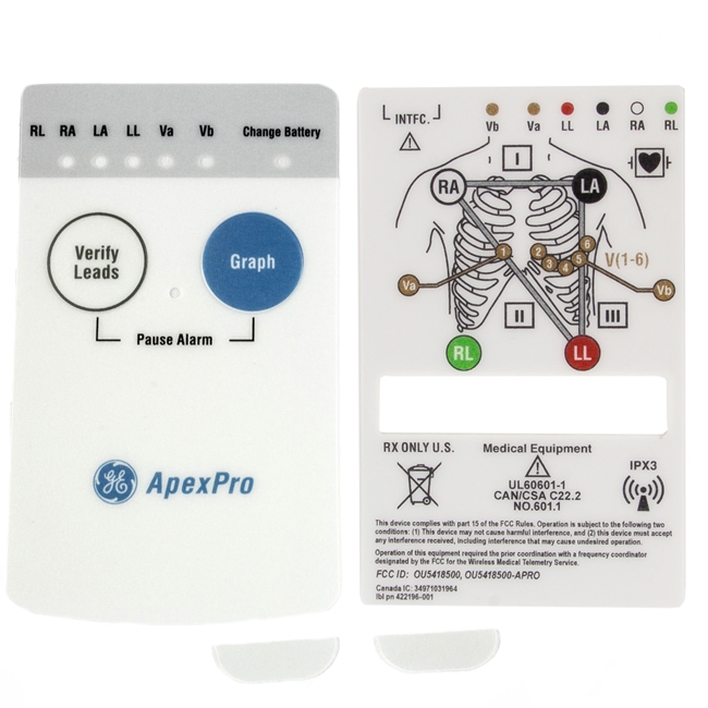 GE ApexPro Front and Rear Overlays and Screw Covers NTGE9140