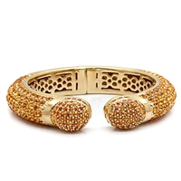 LO1801 Yellow Crystal Bangle