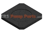 Square with center recess outrigger pad, Concrete Pump Parts, CRS Pump Parts