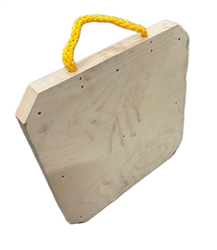 WOODEN OUTRIGGER PAD, 24" X 24" X 2", ROPE HANDLE