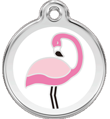 Red Dingo Large Flamingo Tag