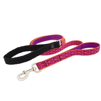 Lupine 1" Alpen Glow 6' Double Handle Dog Leash