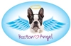 Boston Angel Oval Magnet - A44