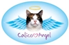 Calico Angel Oval Magnet - A72