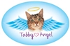 Tabby Angel Oval Magnet - A75