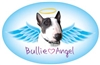 Bull Terrier Angel Oval Magnet - A86