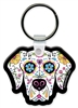 Sugar Skull Dog Flexible Key Chain