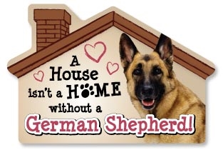 A House Isn't a Home without a German Shepherd Magnet