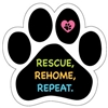 Rescue, Rehome, Repeat Paw Magnet - PM323