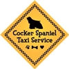 Cocker Spaniel Taxi Service Magnet 9" - YPT7-9