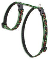 Retired Lupine 1/2" Black Cherry 9-14" H-Style Harness