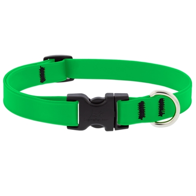 Lupine 3/4" Splash BioThane Neon Green 15-25" Adjustable Collar