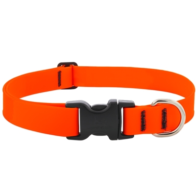 Lupine 1" Splash BioThane Neon Orange 12-20" Adjustable Collar