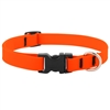 Lupine 3/4" Splash BioThane Neon Orange 15-25" Adjustable Collar