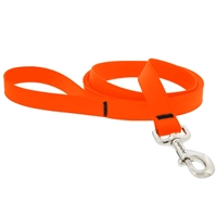 Lupine 1" Splash BioThane Neon Orange 6' Leash