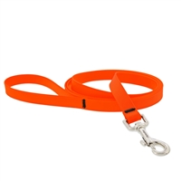 Lupine 3/4" Splash BioThane Neon Orange 6' Leash