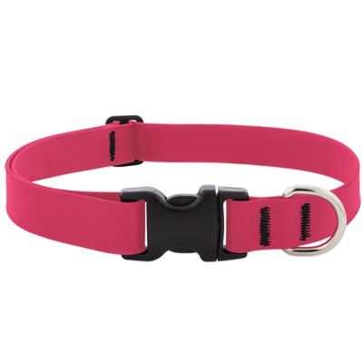 Lupine 1" Splash BioThane Neon Pink 12-20" Adjustable Collar