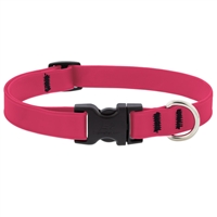 Lupine 3/4" Splash BioThane Neon Pink 13-22" Adjustable Collar