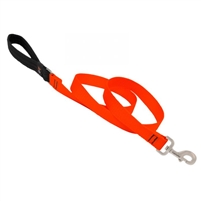 Lupine 1" Blaze Orange 4" Padded Handle Leash